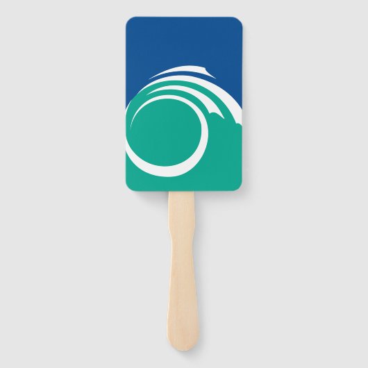 Patriotic set of hand fans with flag of Ottawa Fächer (Rückseite)