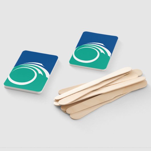 Patriotic set of hand fans with flag of Ottawa Fächer (Non-assembled)