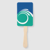 Patriotic set of hand fans with flag of Ottawa Fächer (Vorderseite)