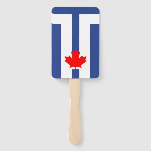 Patriotic set of hand fans with flag of Toronto Fächer (Rückseite)