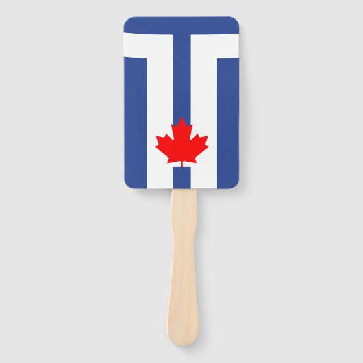 Patriotic set of hand fans with flag of Toronto Fächer (Vorderseite)