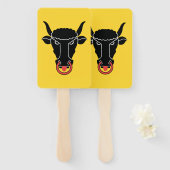 Patriotic set of hand fans with flag of Uri, Swiss Fächer (Vorne und Hinten)