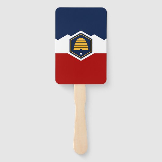 Patriotic set of hand fans with flag of Utah Fächer (Rückseite)