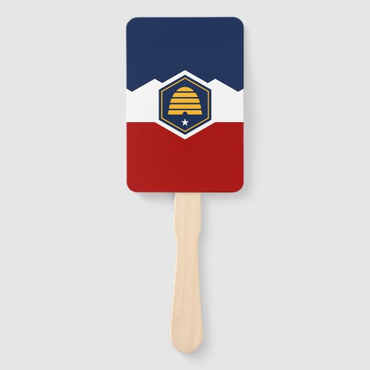 Patriotic set of hand fans with flag of Utah Fächer (Vorderseite)