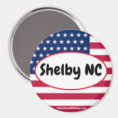 Patriotic Shelby NC Kühlschrank Magnet (Vorderseite/Rückseite)