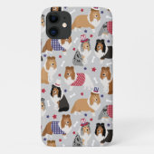 Patriotic Sheltie Shetland Sheepdog Case-Mate iPhone Hülle (Rückseite)