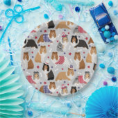 Patriotic Sheltie Shetland Sheepdog Paper Teller (Party)