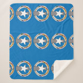 Patriotic Sherpa Blanket - Fahne Nord-Mariana Sherpadecke (Vorderseite)