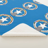 Patriotic Sherpa Blanket - Fahne Nord-Mariana Sherpadecke (3/4)