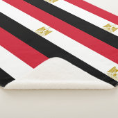 Patriotic Sherpa Blanket mit ägyptischer Flagge Sherpadecke (3/4)