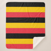 Patriotic Sherpa Blanket mit belgischer Flagge Sherpadecke (Vorderseite)