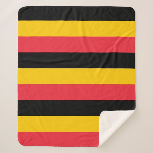 Patriotic Sherpa Blanket mit belgischer Flagge Sherpadecke (Vorderseite)