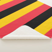 Patriotic Sherpa Blanket mit belgischer Flagge Sherpadecke (3/4)