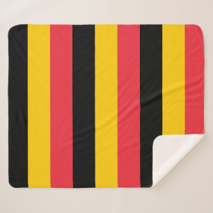 Patriotic Sherpa Blanket mit belgischer Flagge Sherpadecke