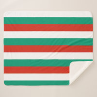 Patriotic Sherpa Blanket mit bulgarischer Flagge