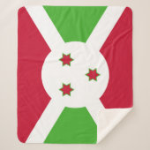 Patriotic Sherpa Blanket mit Burundi-Flagge Sherpadecke (Vorderseite)