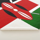 Patriotic Sherpa Blanket mit der Flagge Kenias Sherpadecke (3/4)
