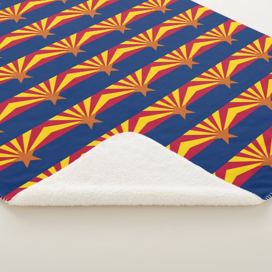 Patriotic Sherpa Blanket mit der Flagge von Arizon Sherpadecke (3/4)