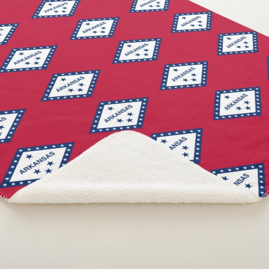 Patriotic Sherpa Blanket mit der Flagge von Arkans Sherpadecke (3/4)