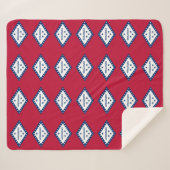 Patriotic Sherpa Blanket mit der Flagge von Arkans Sherpadecke (Vorderseite (Horizontal))