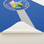 Patriotic Sherpa Blanket mit Fahne von Las Vegas Sherpadecke (3/4)