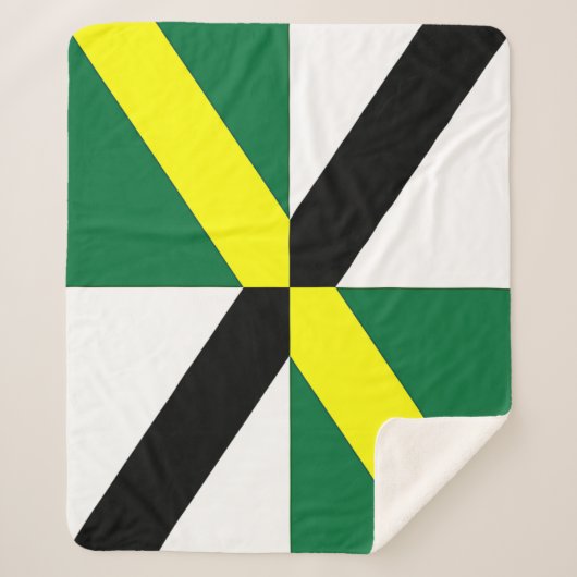 Patriotic Sherpa Blanket mit Fahne von Monterey Sherpadecke (Vorderseite)