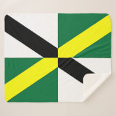 Patriotic Sherpa Blanket mit Fahne von Monterey Sherpadecke (Vorderseite (Horizontal))