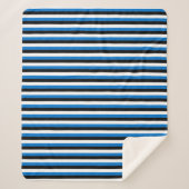 Patriotic Sherpa Blanket mit Flagge Estlands Sherpadecke (Vorderseite)