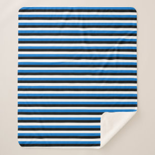 Patriotic Sherpa Blanket mit Flagge Estlands Sherpadecke