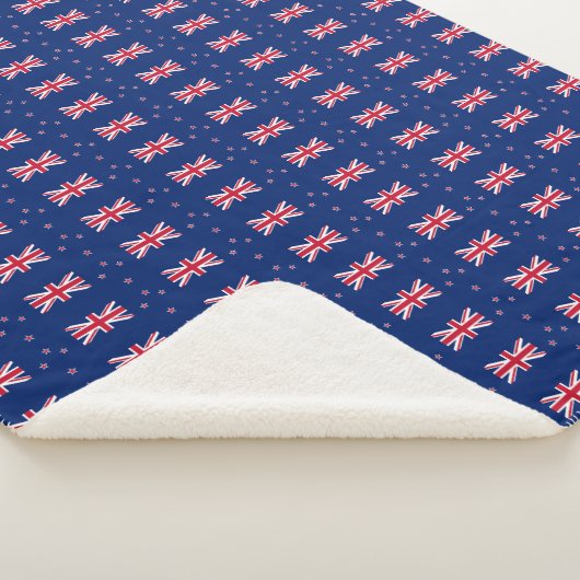 Patriotic Sherpa Blanket mit Flagge Neuseelands Sherpadecke (3/4)