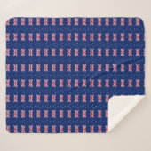 Patriotic Sherpa Blanket mit Flagge Neuseelands Sherpadecke (Vorderseite (Horizontal))