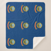 Patriotic Sherpa Blanket mit Flagge von Idaho Sherpadecke (Vorderseite)