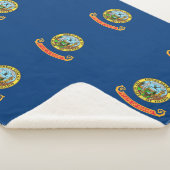 Patriotic Sherpa Blanket mit Flagge von Idaho Sherpadecke (3/4)