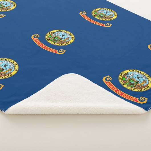 Patriotic Sherpa Blanket mit Flagge von Idaho Sherpadecke (3/4)