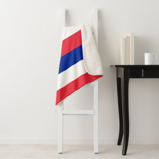 Patriotic Sherpa Blanket mit Frankreich-Flagge Sherpadecke (Beispiel)