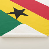 Patriotic Sherpa Blanket mit Ghana-Flagge Sherpadecke (3/4)
