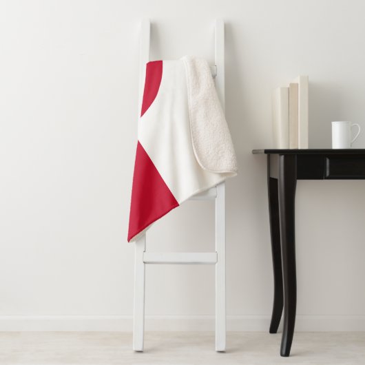 Patriotic Sherpa Blanket mit grönländischer Flagge Sherpadecke (Beispiel)