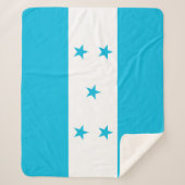 Patriotic Sherpa Blanket mit Honduras-Flagge Sherpadecke (Vorderseite)