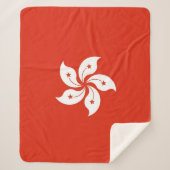 Patriotic Sherpa Blanket mit Hongkong-Flagge Sherpadecke (Vorderseite)