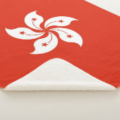 Patriotic Sherpa Blanket mit Hongkong-Flagge Sherpadecke (3/4)