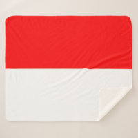 Patriotic Sherpa Blanket mit indonesischer Flagge