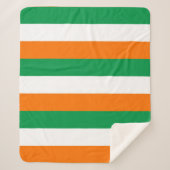 Patriotic Sherpa Blanket mit irischer Flagge Sherpadecke (Vorderseite)