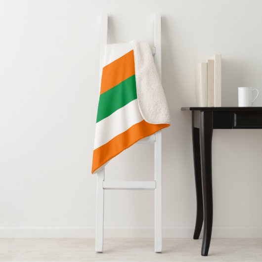 Patriotic Sherpa Blanket mit irischer Flagge Sherpadecke (Beispiel)