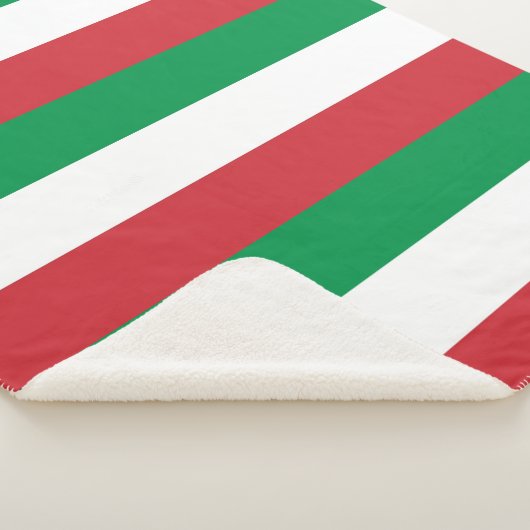 Patriotic Sherpa Blanket mit italienischer Flagge Sherpadecke (3/4)