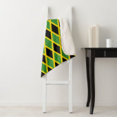 Patriotic Sherpa Blanket mit Jamaica-Flagge Sherpadecke (Beispiel)
