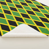 Patriotic Sherpa Blanket mit Jamaica-Flagge Sherpadecke (3/4)