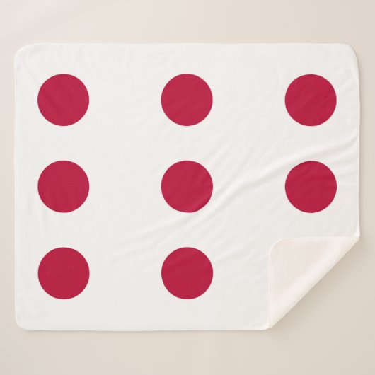 Patriotic Sherpa Blanket mit japanischer Flagge Sherpadecke (Vorderseite (Horizontal))