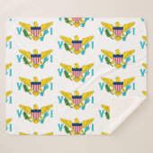 Patriotic Sherpa Blanket mit Jungfrau Islands flag Sherpadecke (Vorderseite (Horizontal))
