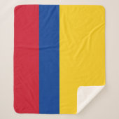 Patriotic Sherpa Blanket mit kolumbianischer Flagg Sherpadecke (Vorderseite)