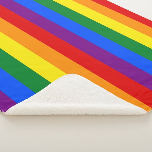 Patriotic Sherpa Blanket mit LGBT-Prix-Flagge Sherpadecke (3/4)